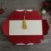 Red Marriage Invitation Card with Tassel Festive Card Personalized Custom
